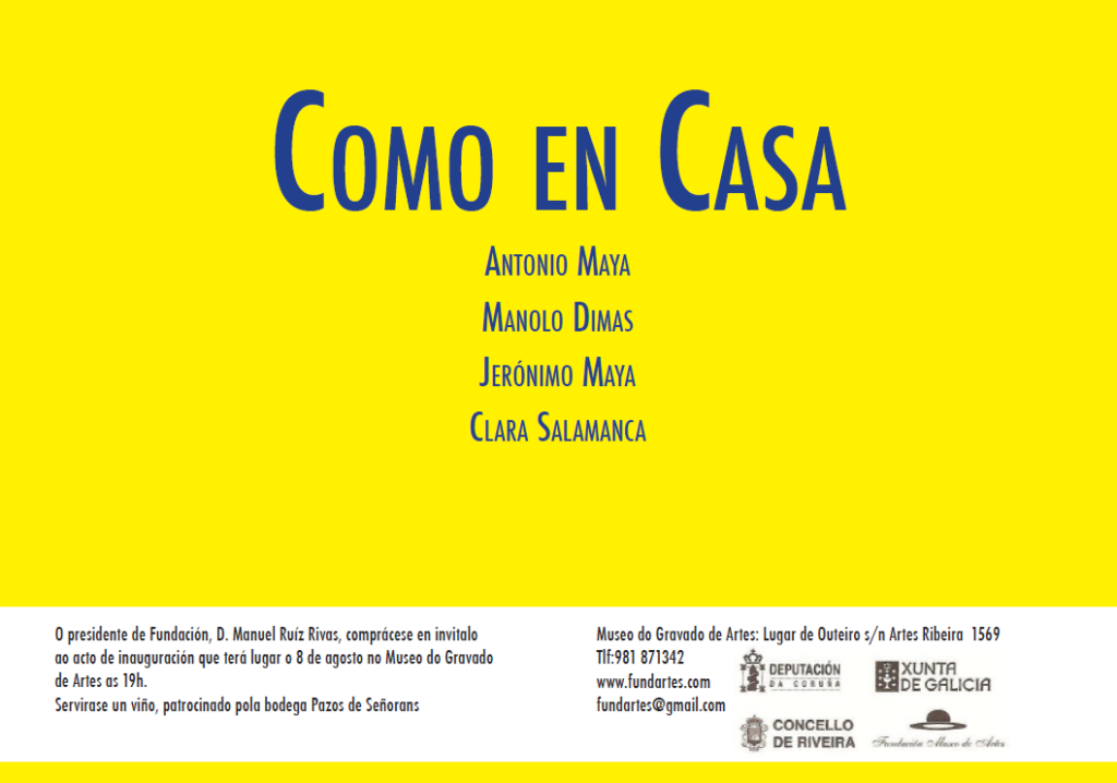 Como en Casa. Antonio Maya, Manolo Dimas, Jerónimo Maya y Clara Salamanca
