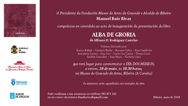 Presentación volumen ilustrado ALBA DE GRORIA, de CASTELAO