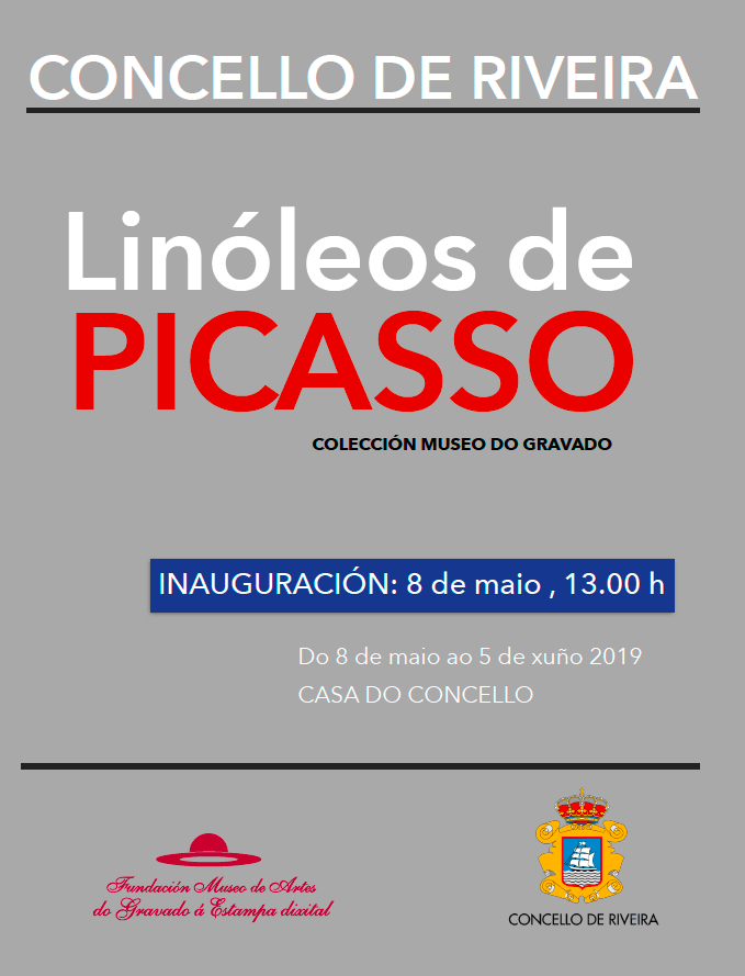 Linóleos de PICASSO en el Ayuntamiento de Ribeira